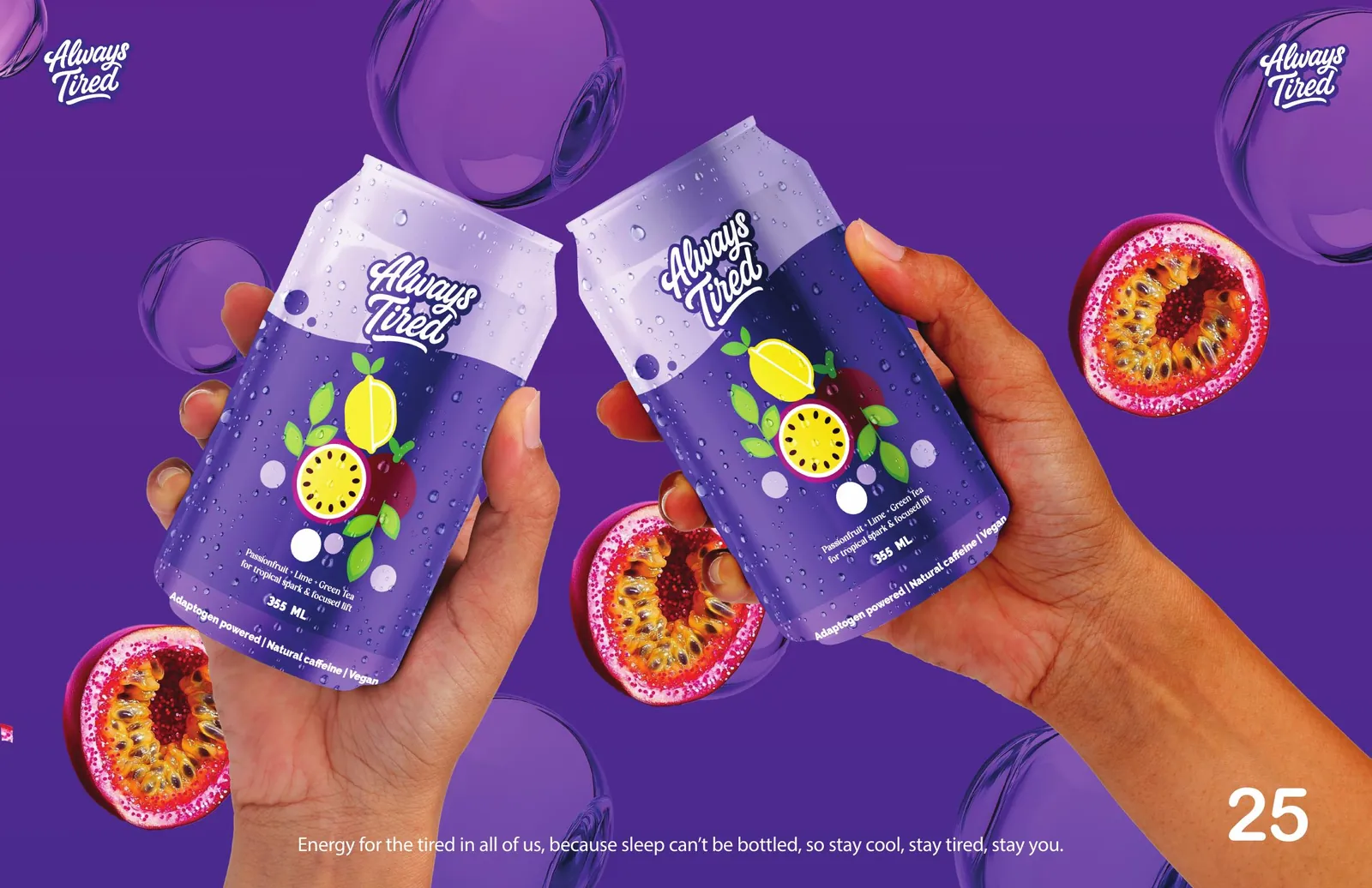 Always Tired — brand application 2