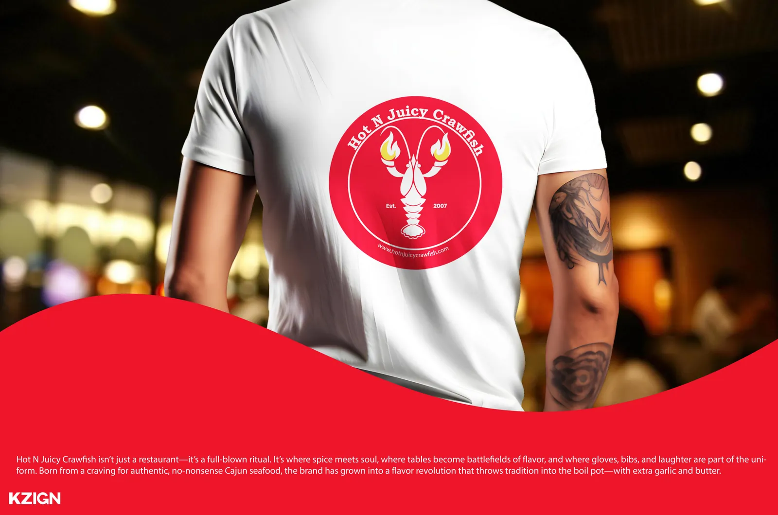 Hot N Juicy Crawfish — brand application 6