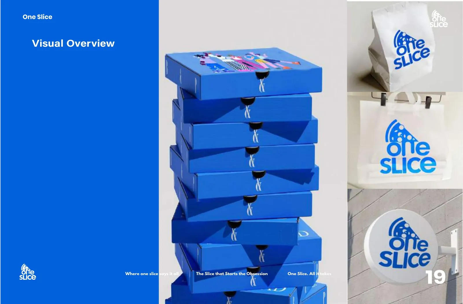 One Slice — brand application 1