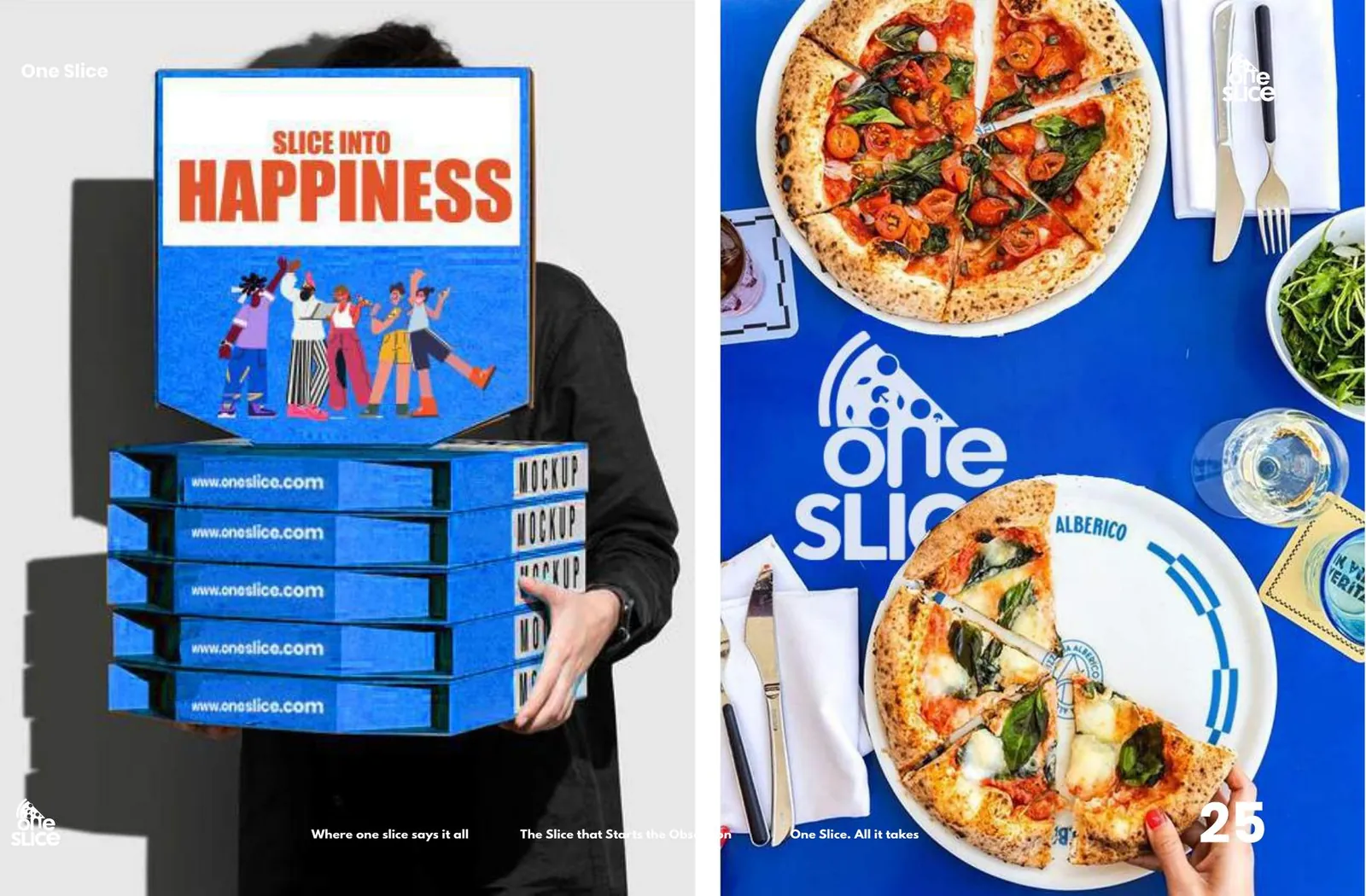 One Slice — brand application 2