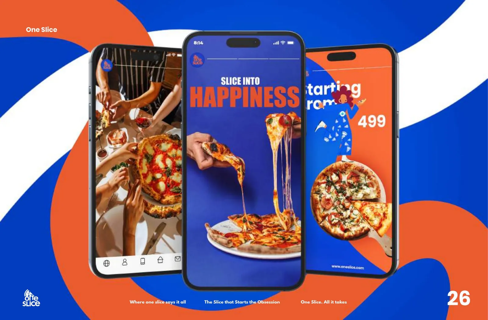 One Slice — brand application 3