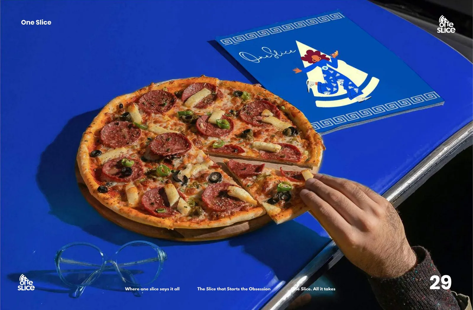 One Slice — brand application 5