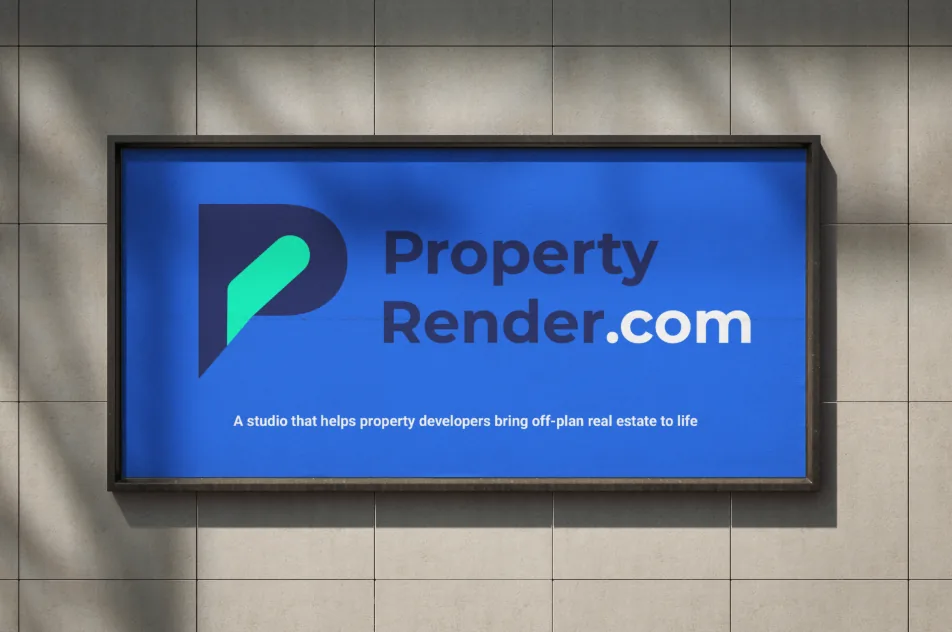 Property Render — branding by Kzign