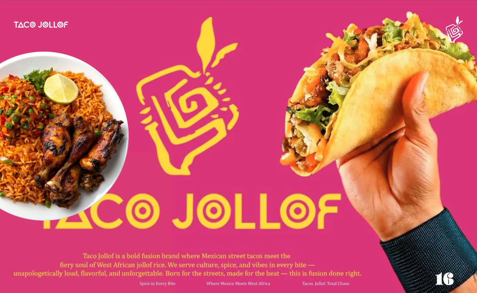 Taco Jollof — brand application 2