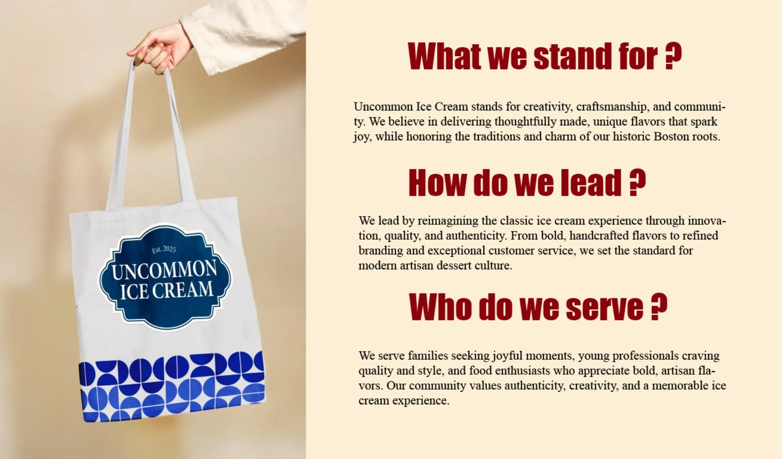 Uncommon Ice Cream — brand application 3