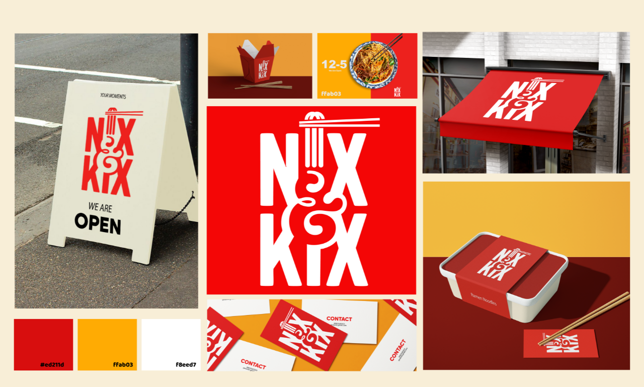 food logo brand kit design